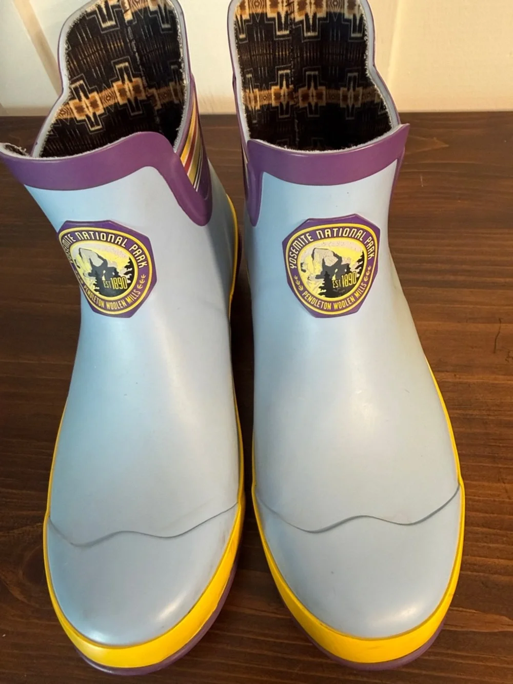 Pendleton Yosemite Rain Boots Short Rubber Boots Colorful Women 8 1/2